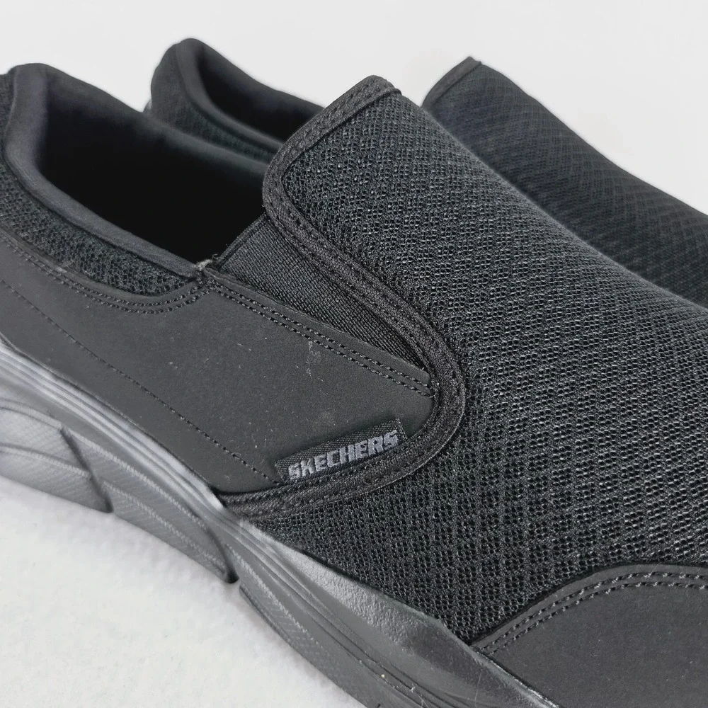SKECHERS Shoes Mens 12 Black Equalizer Persisting 4 Slip On Sneaker Mesh Relaxed